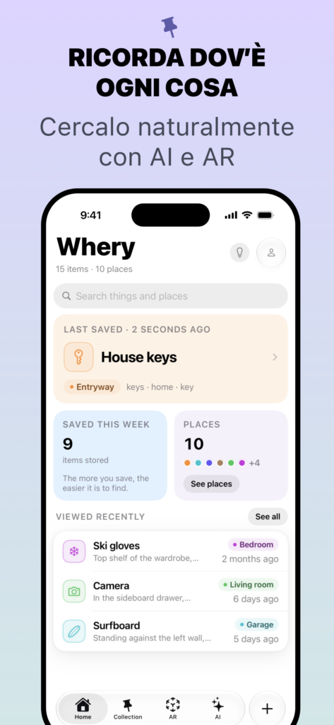 Nuovo iPhone 18 Pro? Organizza gli oggetti di casa con Whery