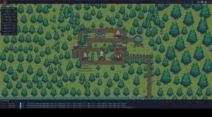 Agent Quest: fantasy village at night with weather effects