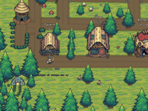 Agent Quest village showing a main agent and its subagents